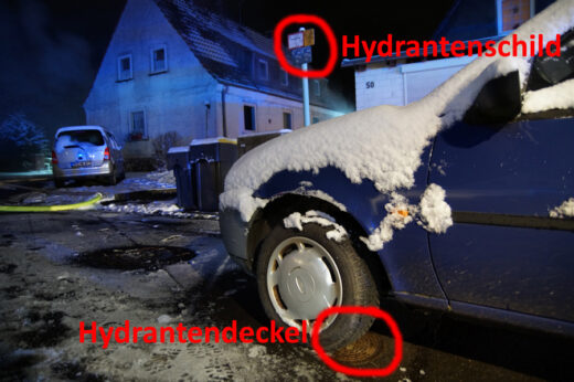 Hydrant blockiert