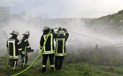 Feuerwehr übt am Forsthaus Lahr