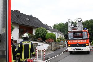 Brand im Dachgeschoss eines Einfamilienhauses im Ortsteil Lahrfeld