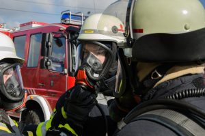 Ausbildung im Brandhaus der Berufsfeuerwehr Dortmund