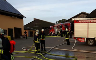 Übung: Explosion auf einem Bauernhof