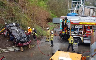 Wachabteilung übt technische Rettung