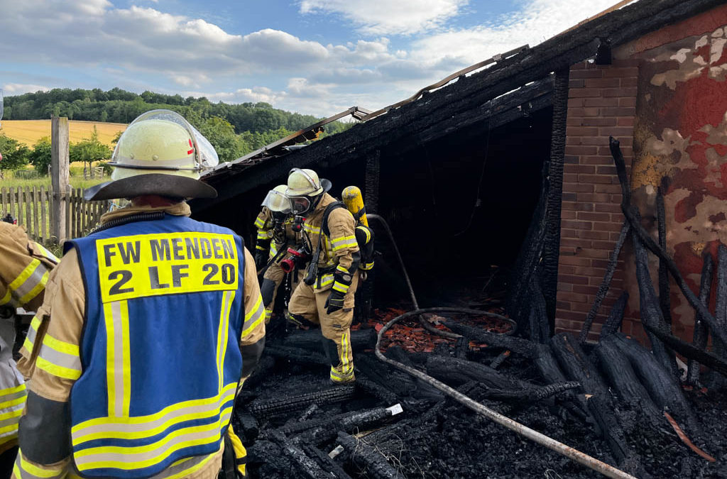 Scheunenbrand schnell unter Kontrolle
