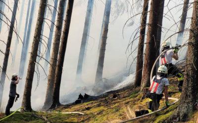 Feuerwehr Menden unterstützt bei Waldbränden in Plettenberg