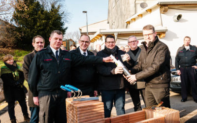 Grundsteinlegung Feuerwehrhaus Schwitten