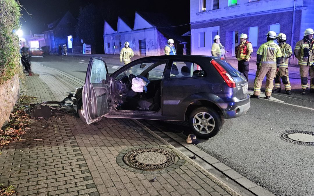 Verkehrsunfall mit einer verletzten Person