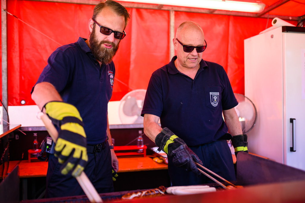 Hochmotiviert. Unsere Teams am Grill und den Theken!